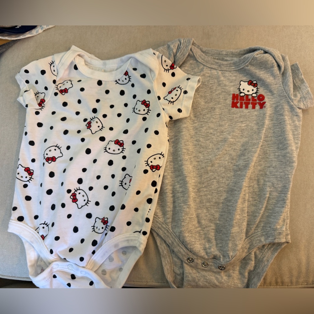 Hello Kitty‎ White and Black Polka Dot Bodysuit bundle